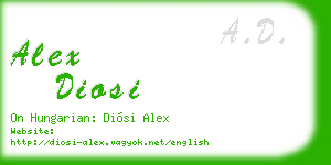 alex diosi business card